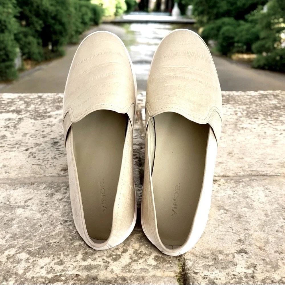 Vince Slip-on Sneakers Walking Casual  Leather Upper‎ Shoes